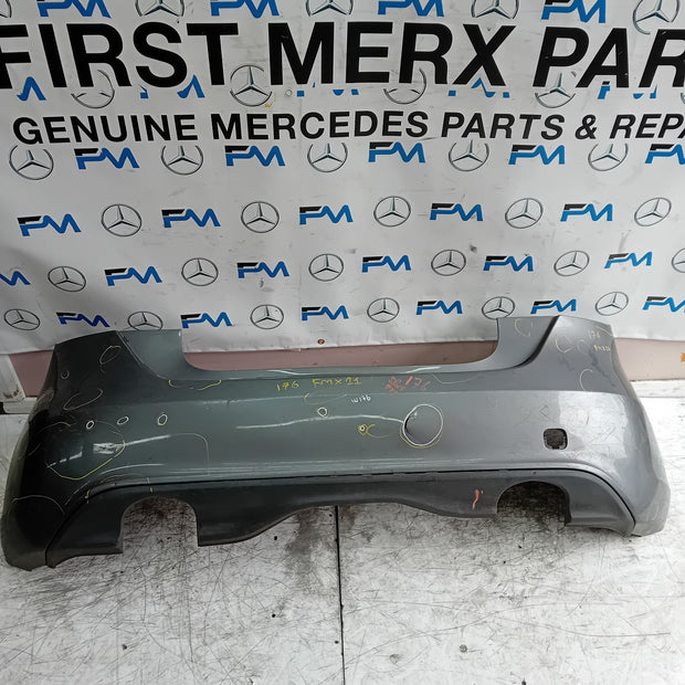 MERCEDES BENZ  A-CLASS W176 REAR BUMPER A1768850125 2012-18 GREY COMPLETE FMX11