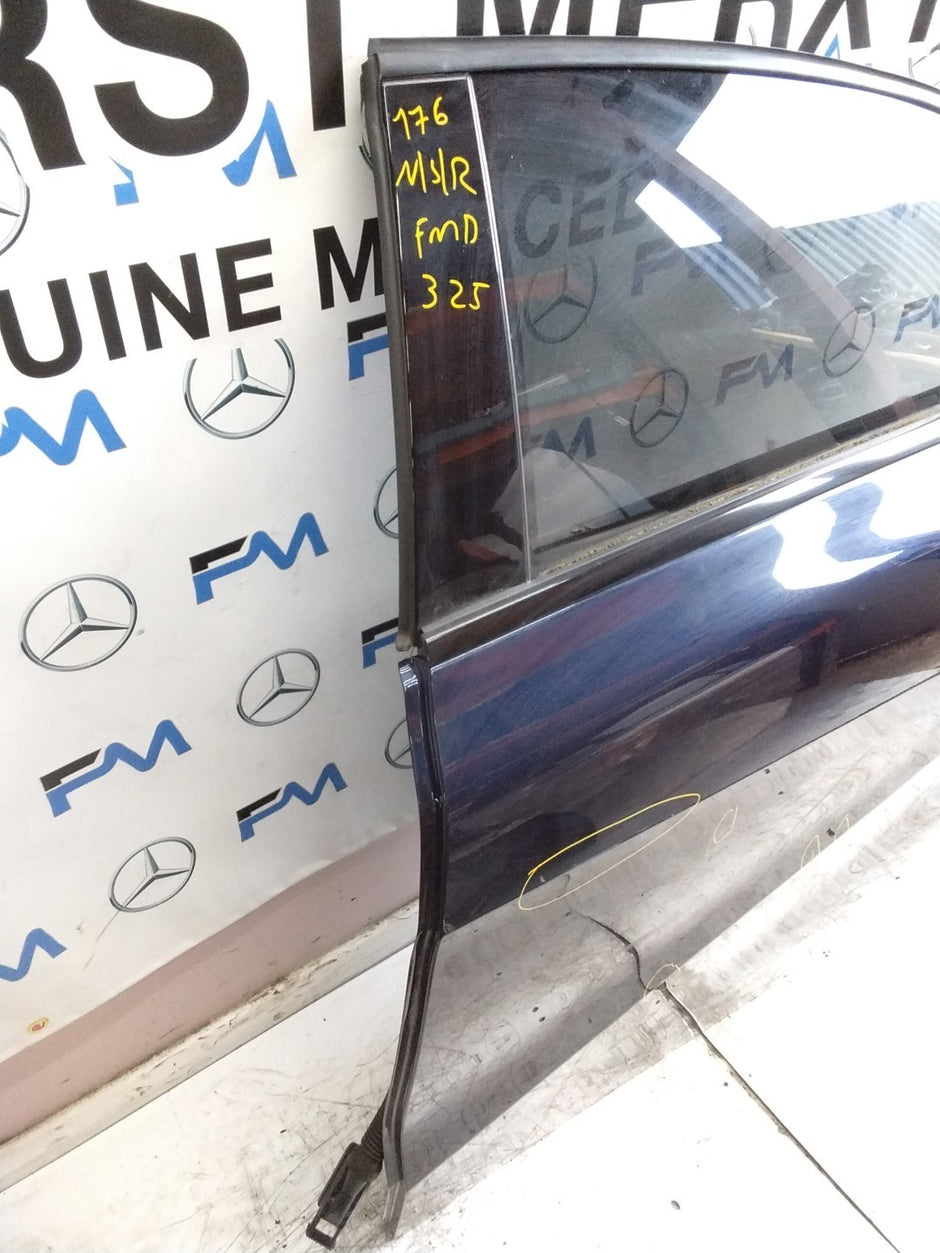 MERCEDES A-CLASS W176 PASSENGER REAR DOOR NSR BLUE 2012-18 COMPLETE FMD325