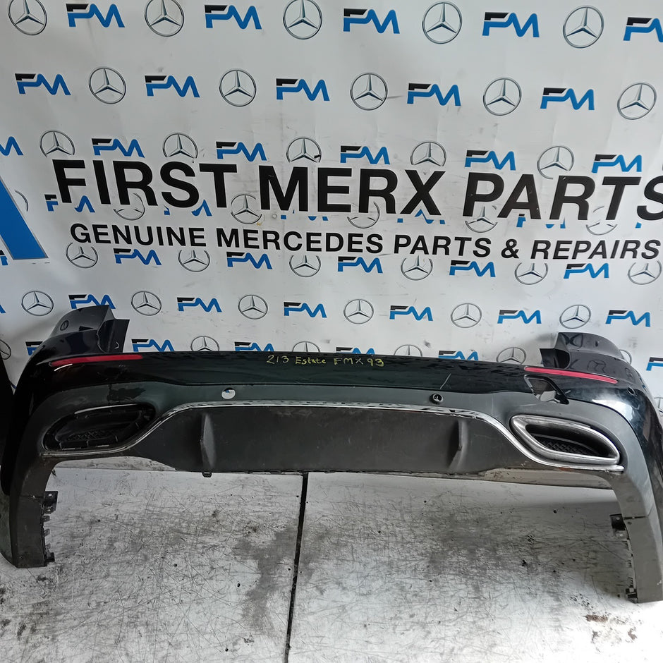 MERCEDES E-CLASS W213 BLACK REAR BUMPER ESTATE 2016 ON A2138850301 FMX93