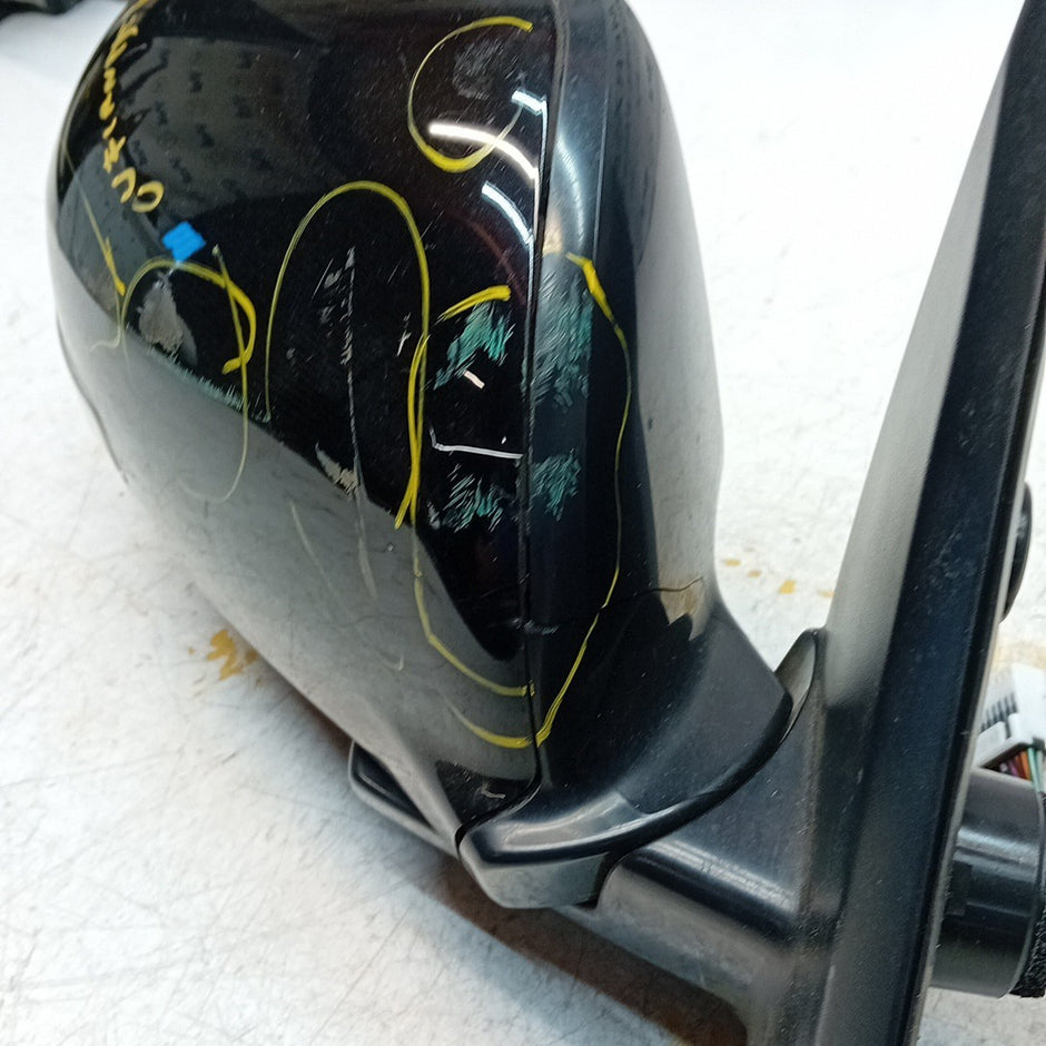 MITSUBISHI OUTLANDER MK3 DRIVER WING MIRROR OS BLACK CAMERA 2013 FMM52 (D)