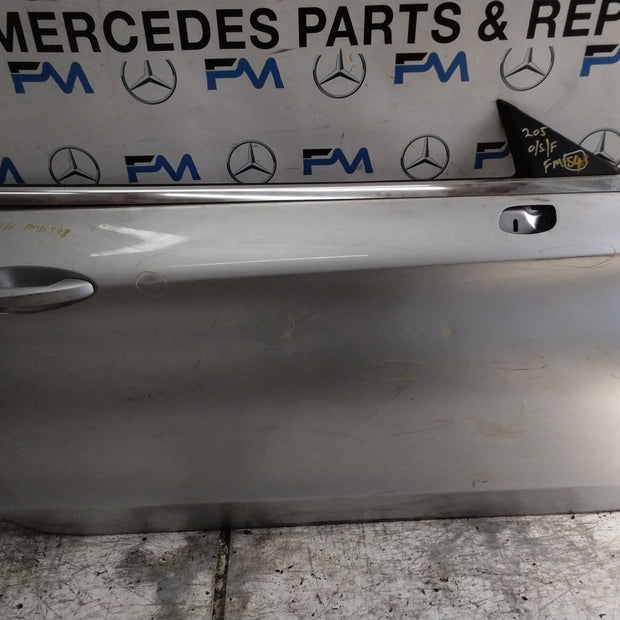 MERCEDES BENZ  C-CLS W205 DRIVER FRONT DOOR OSF SILVER 2014-21  FMD598