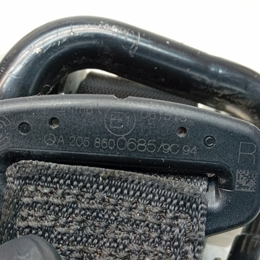 MERCEDES C-CLASS W205 SEAT BELT REAR RIGHT DRIVER SIDE OSR A2058600685 FMS474