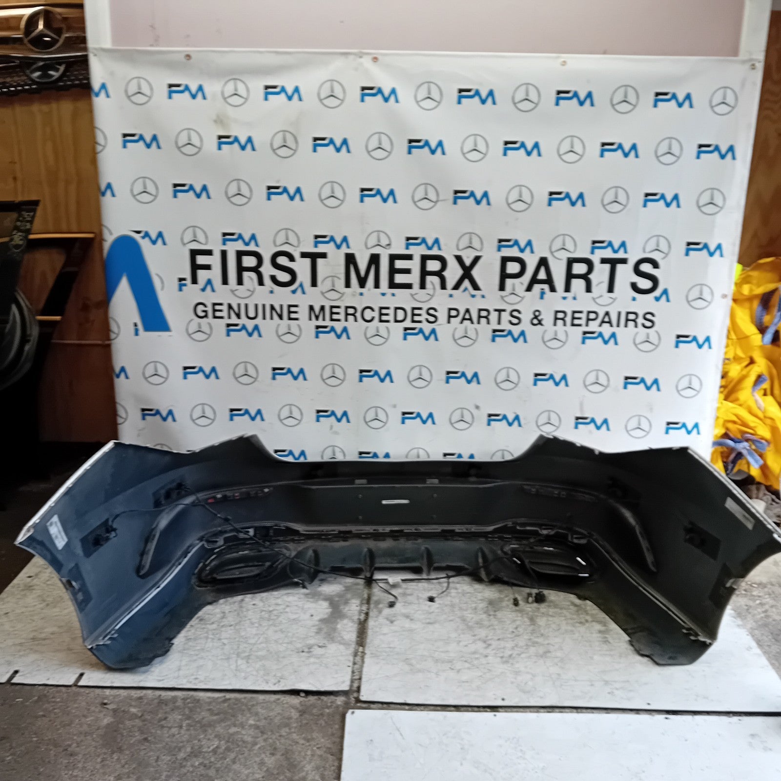 MERCEDES BENZ CLA C118 REAR BUMPER SILVER 2019 ON A1188859501 COMPLETE FMX120