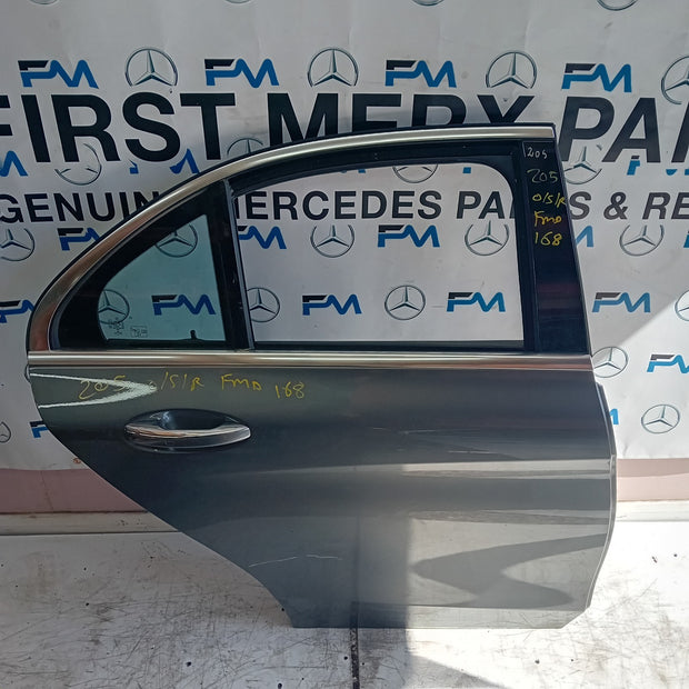 MERCEDES C-CLASS W205 COP PASSENGER REAR DOOR N/S/R GREY 2014 ON COMPLETE FMD168