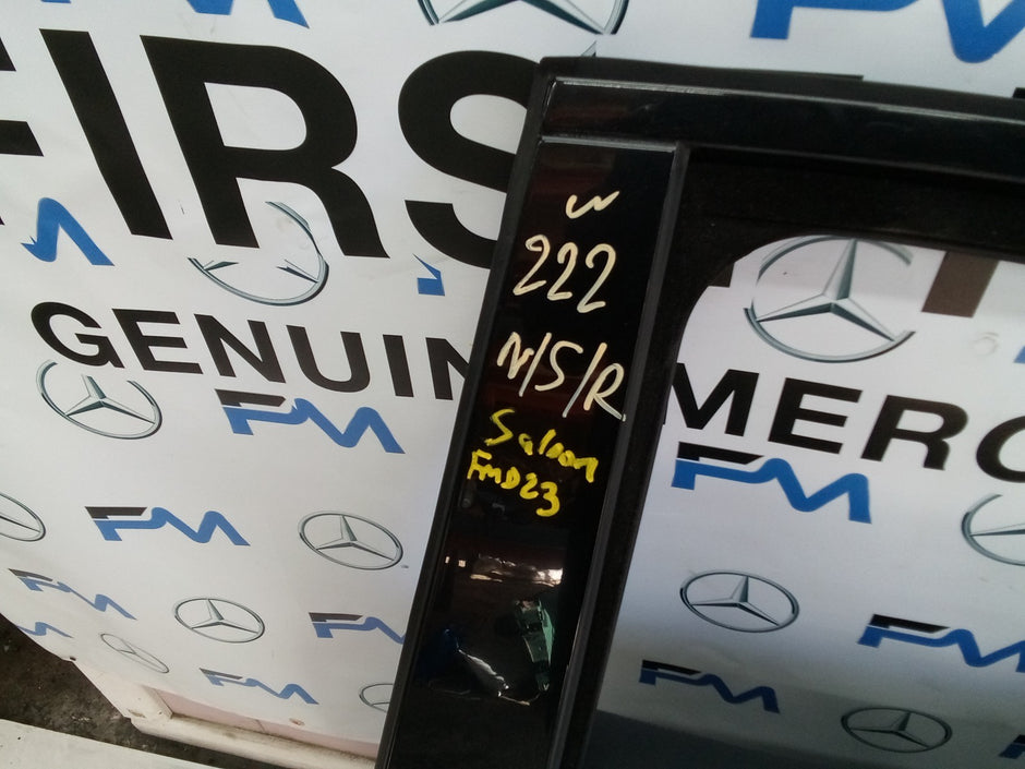 MERCEDES S CLASS W222 SALOON PASSENGER REAR DOOR (NEAR SIDE REAR) BLACK FMD23