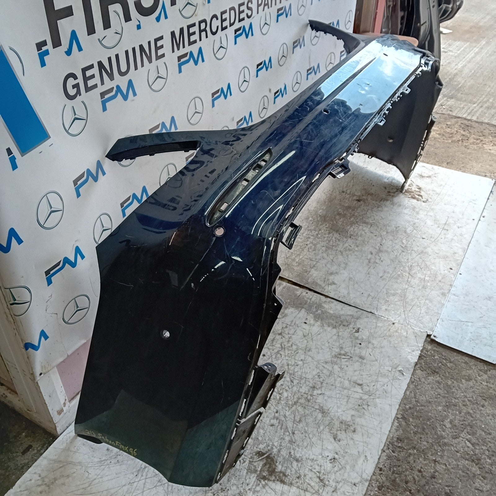 MERCEDES BENZ E-CLASS W213 SALOON BLUE REAR BUMPER 2016 ON A2138850001 FMX96