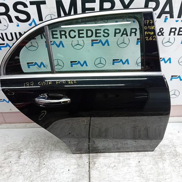 MERCEDES A-CLASS W177 SLN DRIVER REAR DOOR OSR BLACK 2018 ON COMPLETE FMD262