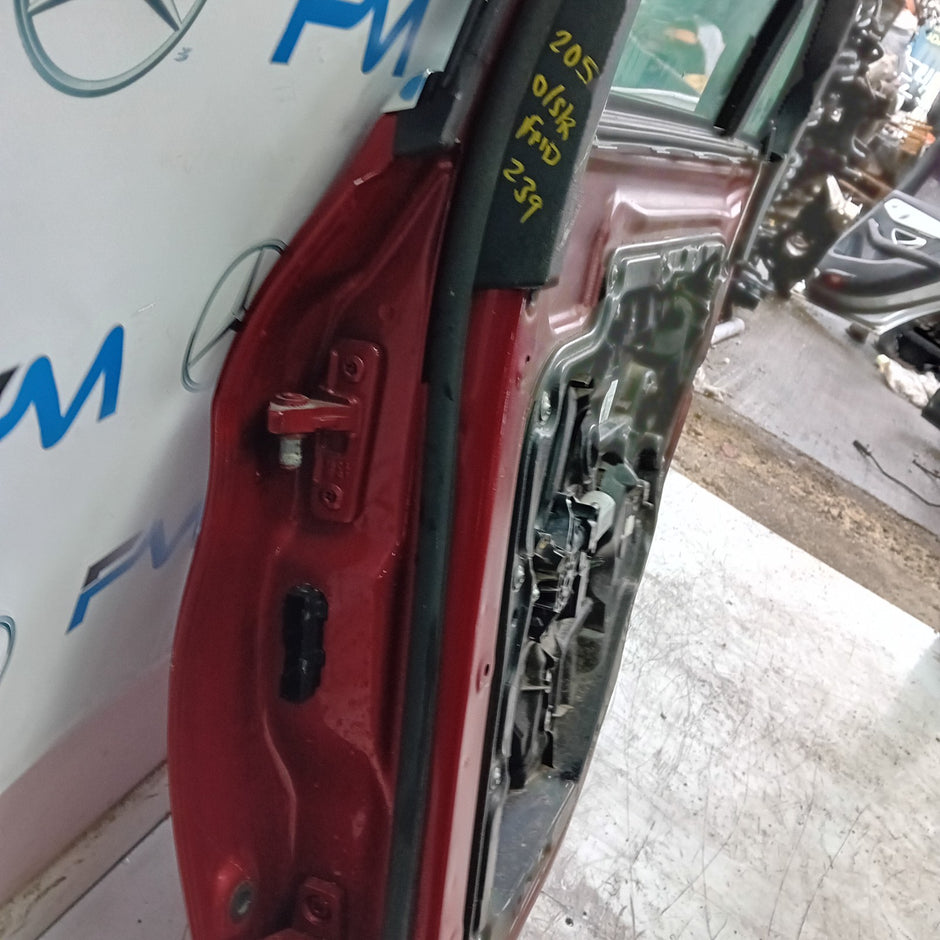 MERCEDES BENZ C-CLASS W205 SALOON DRIVER REAR DOOR OSR RED 2014 ON  FMD239