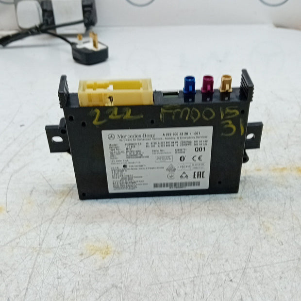 Mercedes S-CLASS W222 Bluetooth Hermes LTE Control  Module A2229004320 FM001531