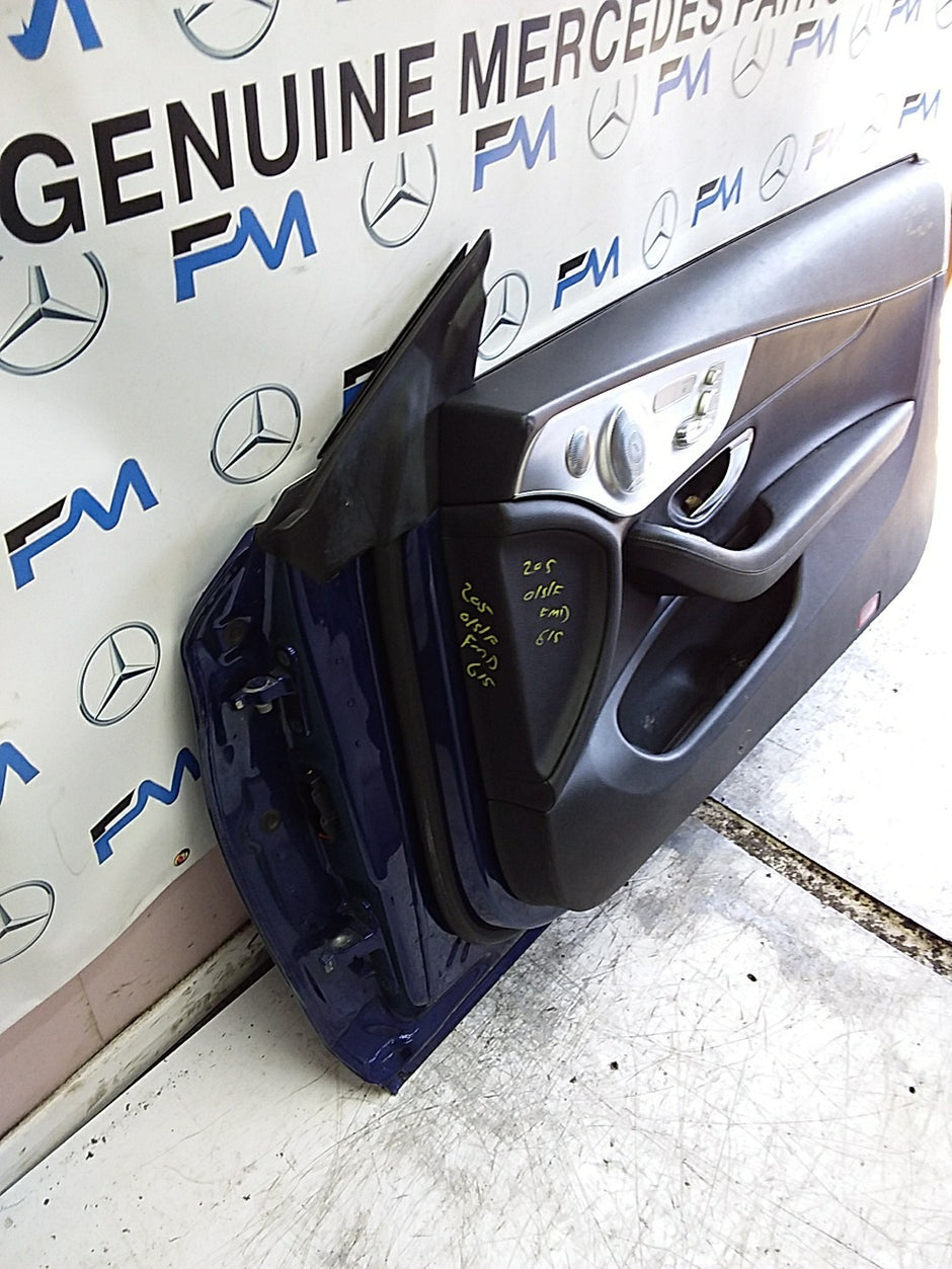 MERCEDES C-CLS W205 COUPE DRIVER FRONTDOOR OSF BLUE 2016 ONWARDS COMPLETE FMD615