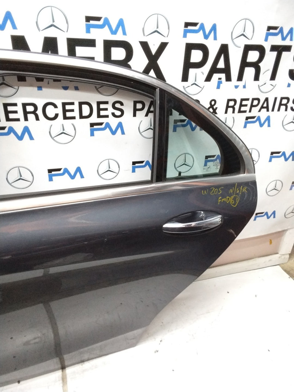 MERCEDES  BENZ  C-CLASS W205 PASSENGER SIDE REAR DOOR N/S/R COMPLETE GREY FMD61