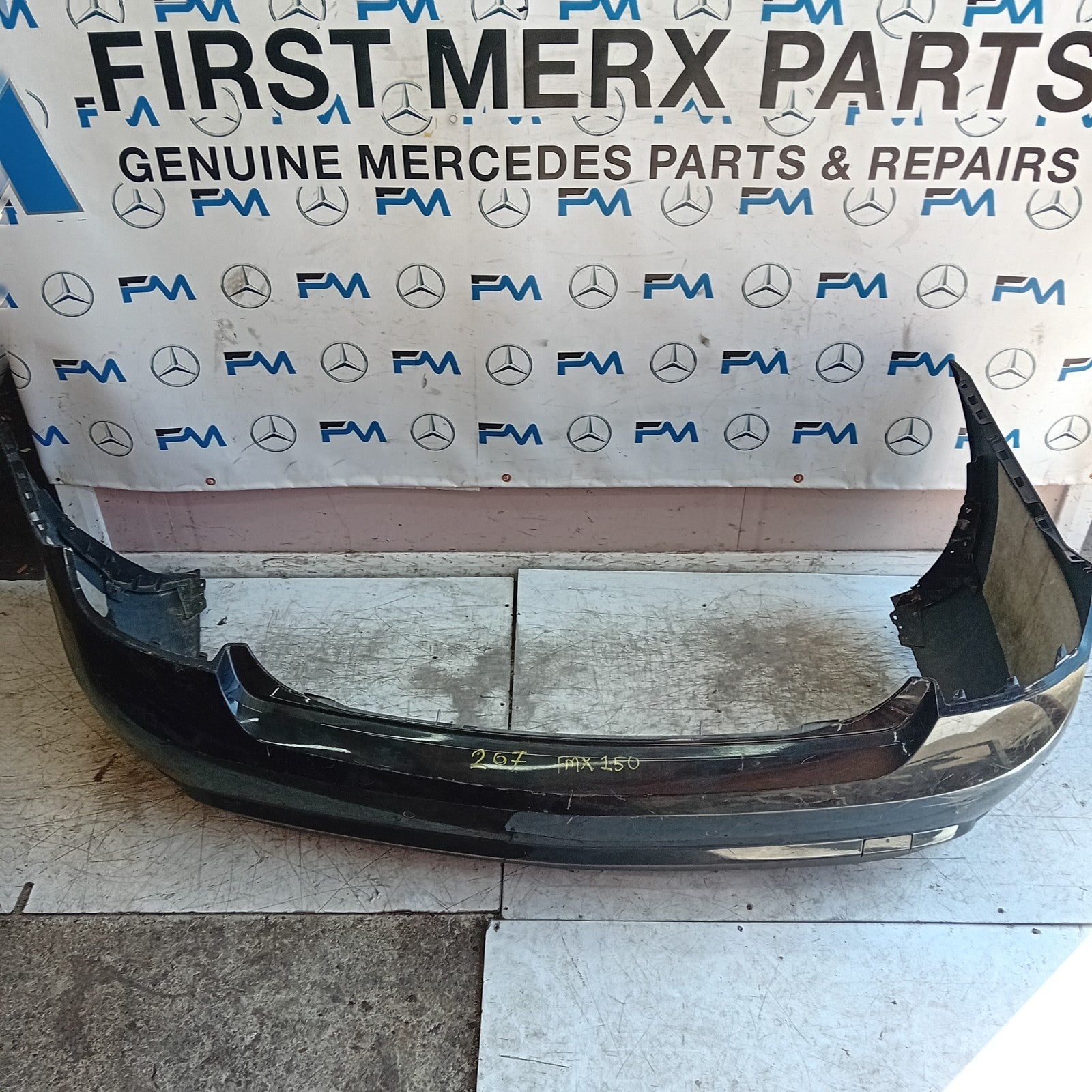 MERCEDES BENZ E-CLASS C207 COUPE REAR BUMPER BLACK 2015 FMX150