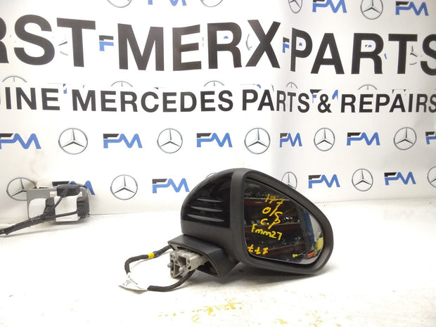 MERCEDES A-CLASS  W177 DRIVER SIDE WING MIRROR A1778101200 BLACK FMM27