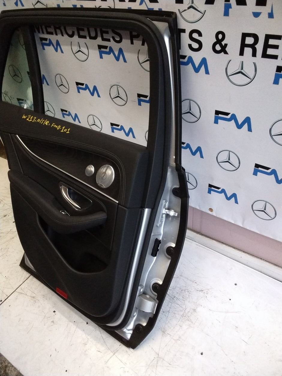 MERCEDES BENZ E-CLASS W213 PASSENGER SIDE REAR DOOR N/S/R COMPLETE SILVER FMD101