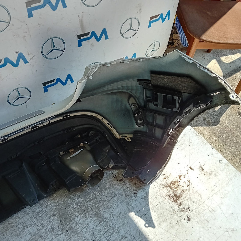 MERCEDES BENZ GLA X156 AMG WHITE REAR BUMPER 2014-19 A1568852825 COMPLETE FMX99