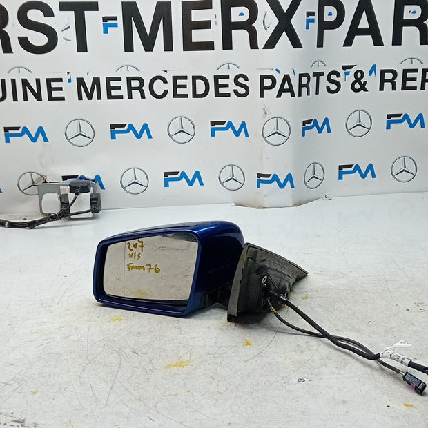 MERCEDES E-CLASS W207 PASSENGER WING MIRROR NS BLUE PL A2078103719 CAMERA FMM76