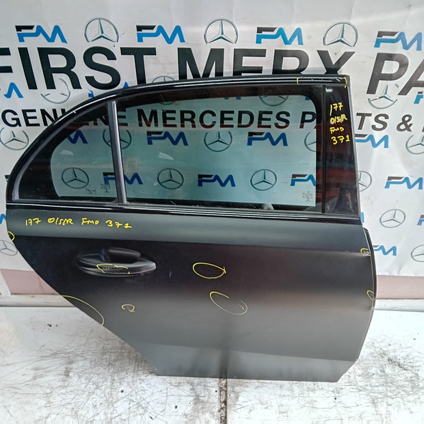 MERCEDES BENZ A-CLASS W177 DRIVER REAR DOOR OSR GREY 2018 ON COMPLETE FMD371