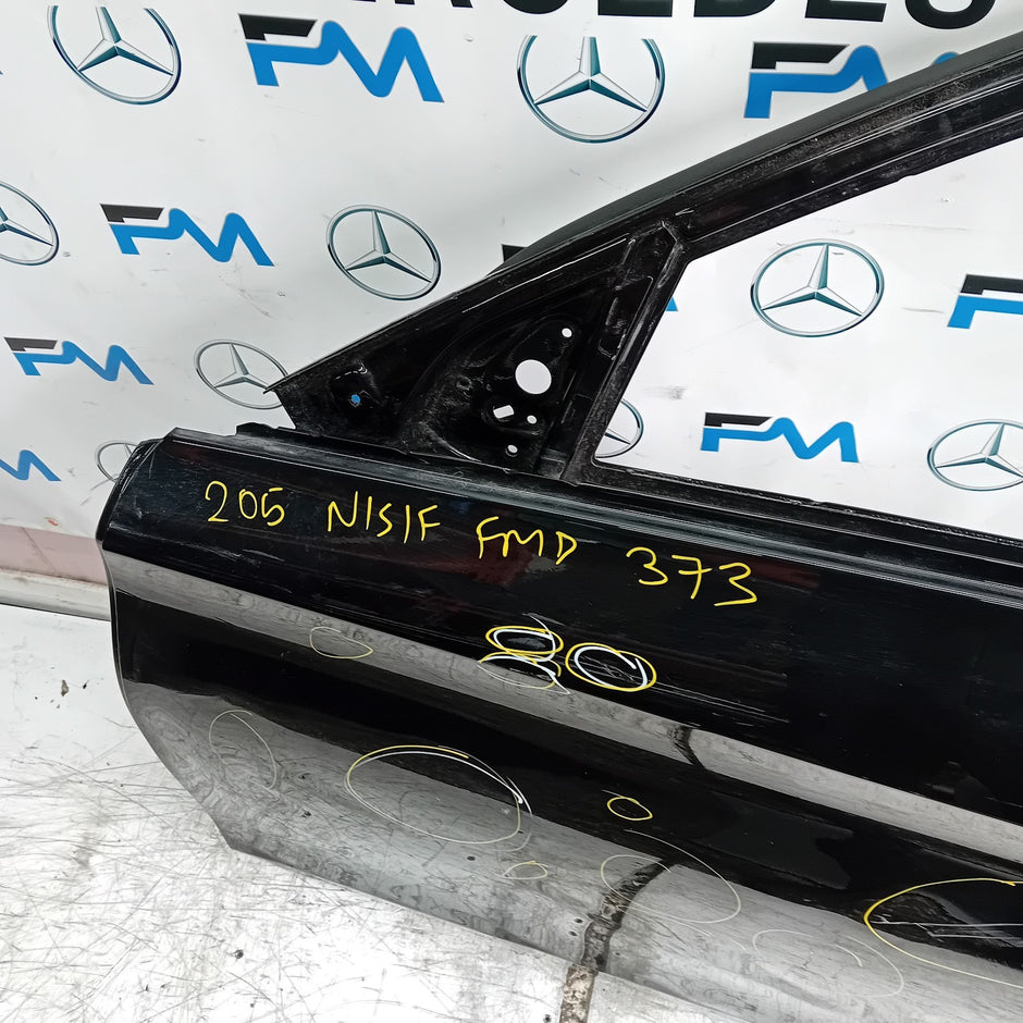 MERCEDES C-CLASS W205 SLN PASSENGE FRONT DOOR NSF BLACK 2014 ON FMD373