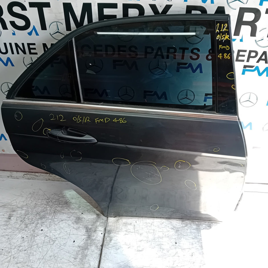 MERCEDES BENZ  E-CLASS W212 DRIVER REAR DOOR OSR  2014 GREY COMPLETE FMD486