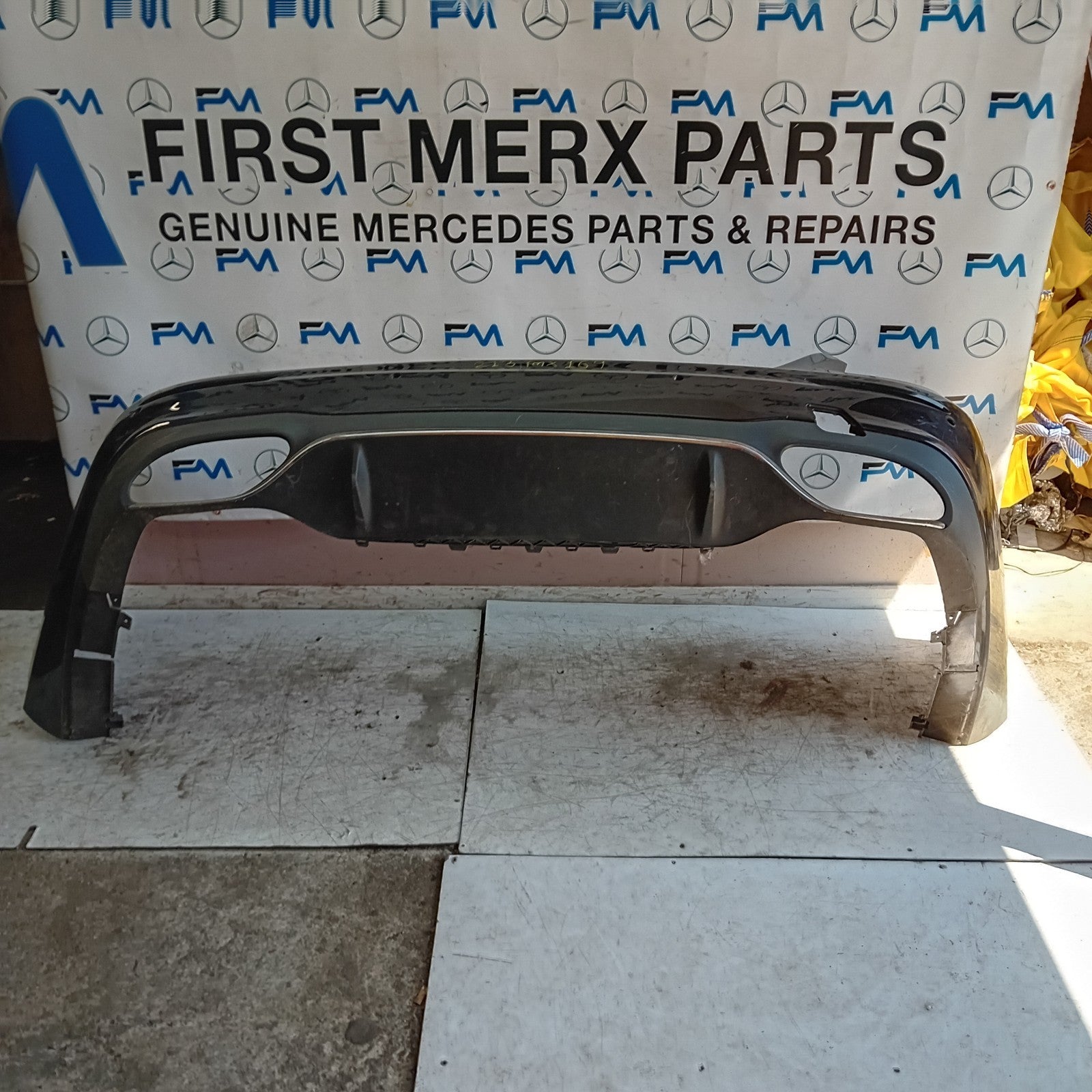 MERCEDES BENZ E-CLASS W213 REAR BUMPER A2138850001 2018 BROWN FMX169