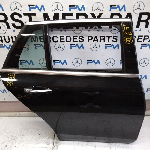 MERCEDES BENZ  E-CLASS W213 DRIVER SIDE REAR DOOR O/S/R COMPLETE BLACK FMD103