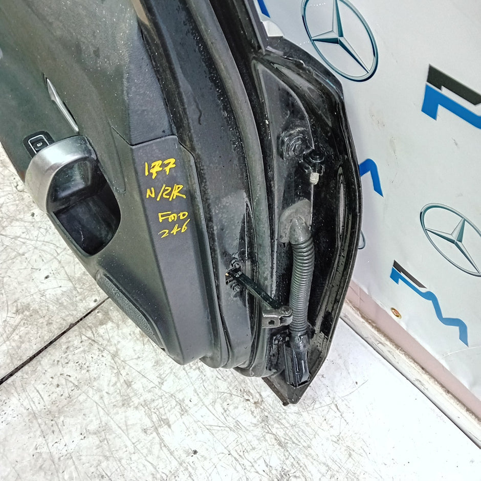 MERCEDES A-CLASS W177 PASSENGER REAR DOOR NSR BLACK 2018 ON COMPLETE FMD246