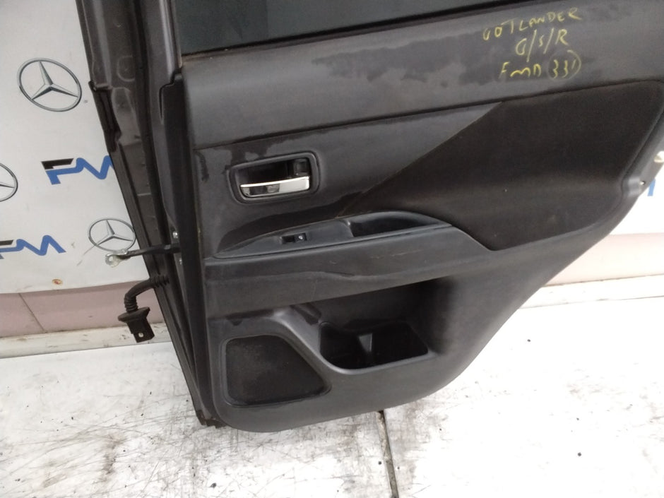 MITSUBISHI OUTLANDER MK3 DRIVER REAR DOOR OSR GREY 2013 COMPLETE FMD331