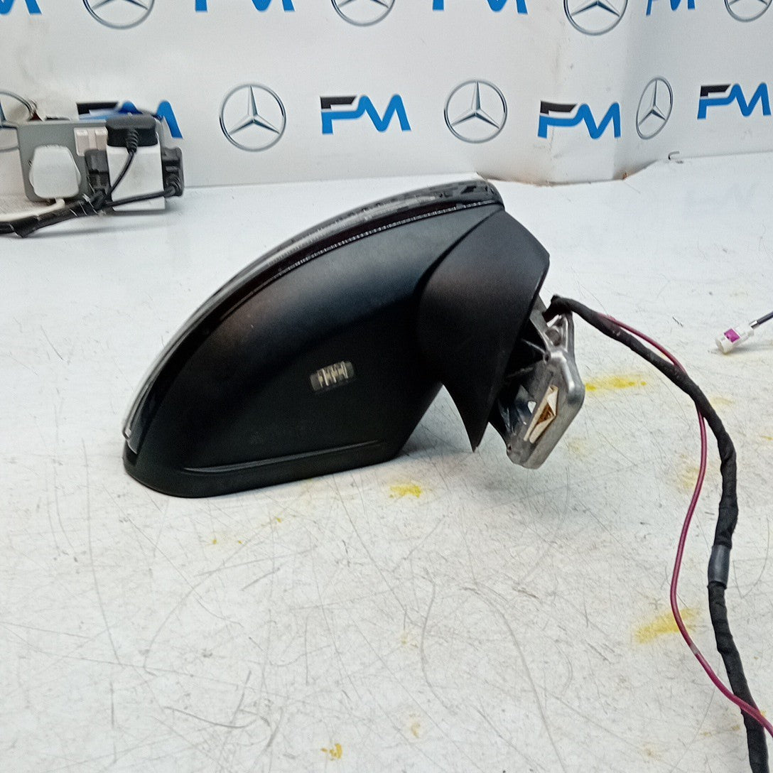 MERCEDES C-CLASS W205 DRIVER WING MIRROR OSF BLACK PL A2058105400 FMM73