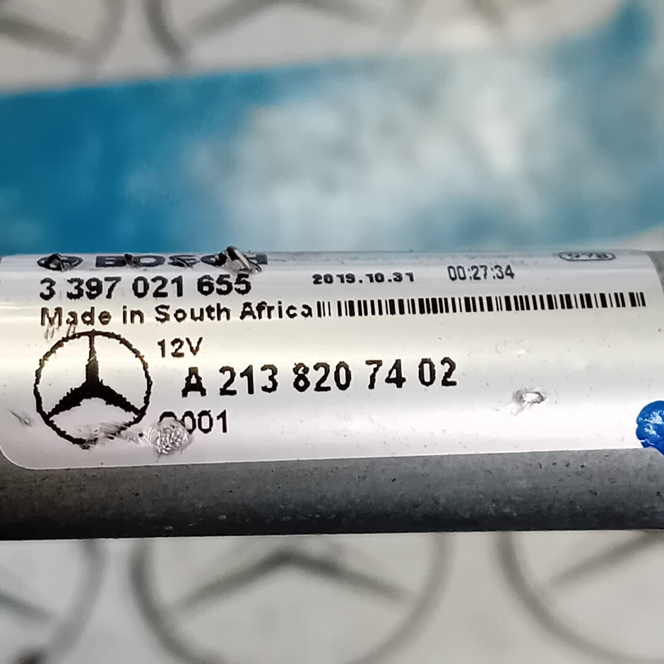 MERCEDES BENZ E-CLASS W213 RHD FRONT WIPER MOTOR & LINKAGE A2138207402