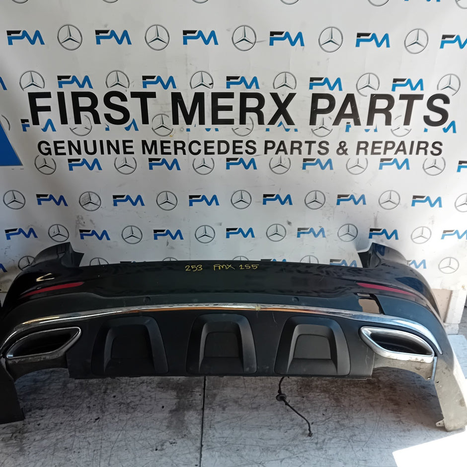 MERCEDES BENZ GLC W253 REAR BUMPER A2538850200 2016 BLACK COMPLETE FMX155