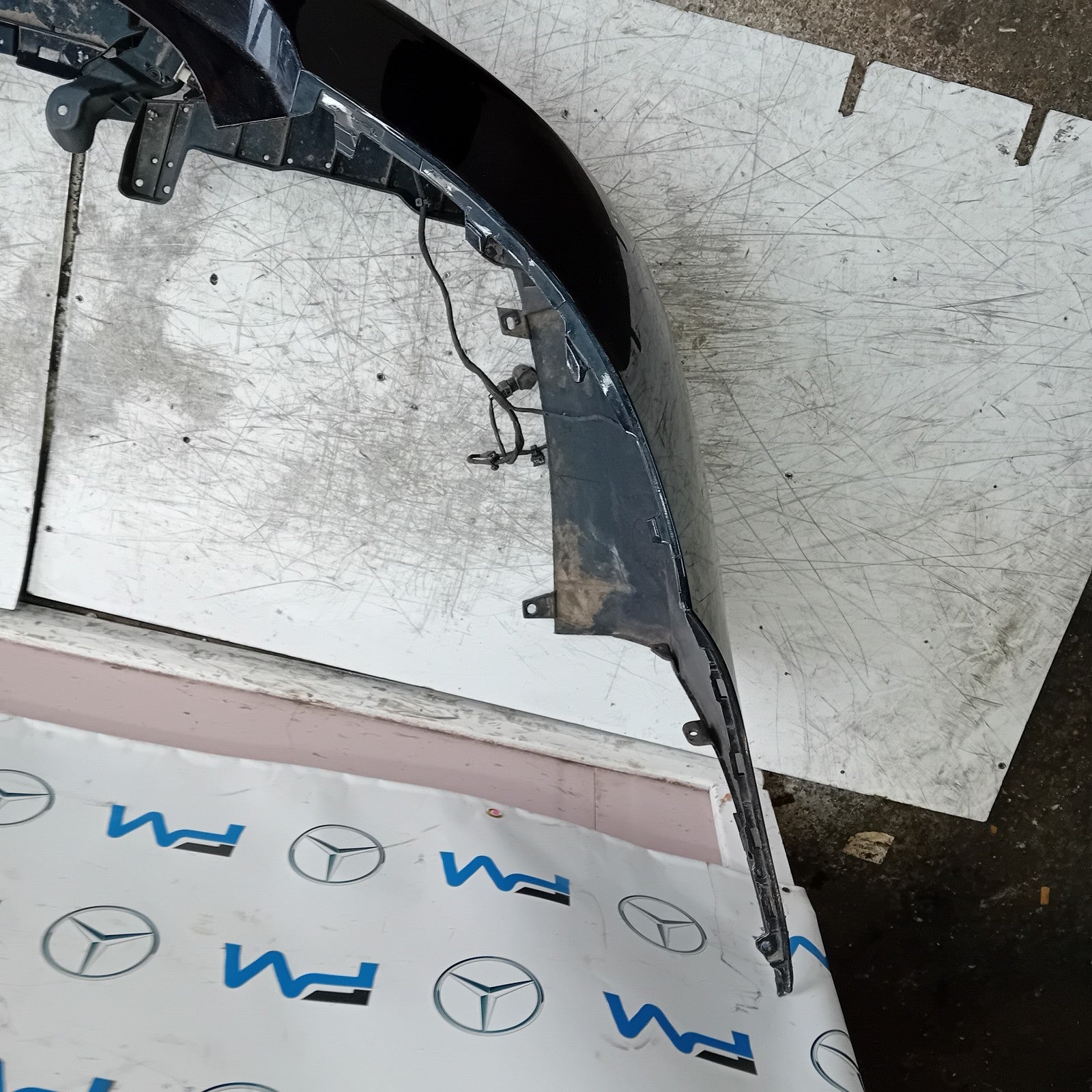 MERCEDES BENZ C-CLASS W205 COUPE REAR BUMPER 2015 BLACK FMX57