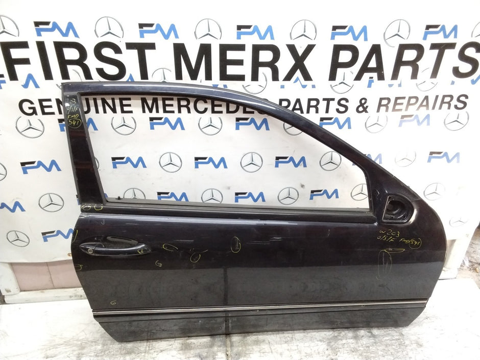 MERCEDES C-CLASS W203 SLN DRIVER FRONT DOOR OSF BLACK 2001-04 FMD541