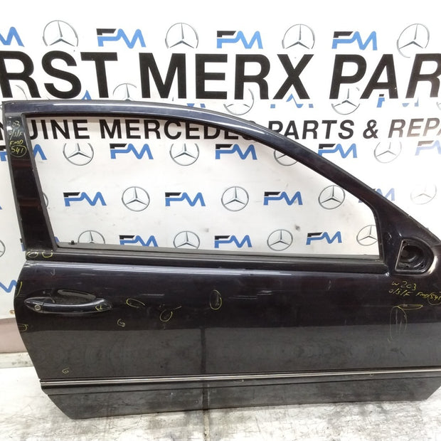 MERCEDES C-CLASS W203 SLN DRIVER FRONT DOOR OSF BLACK 2001-04 FMD541