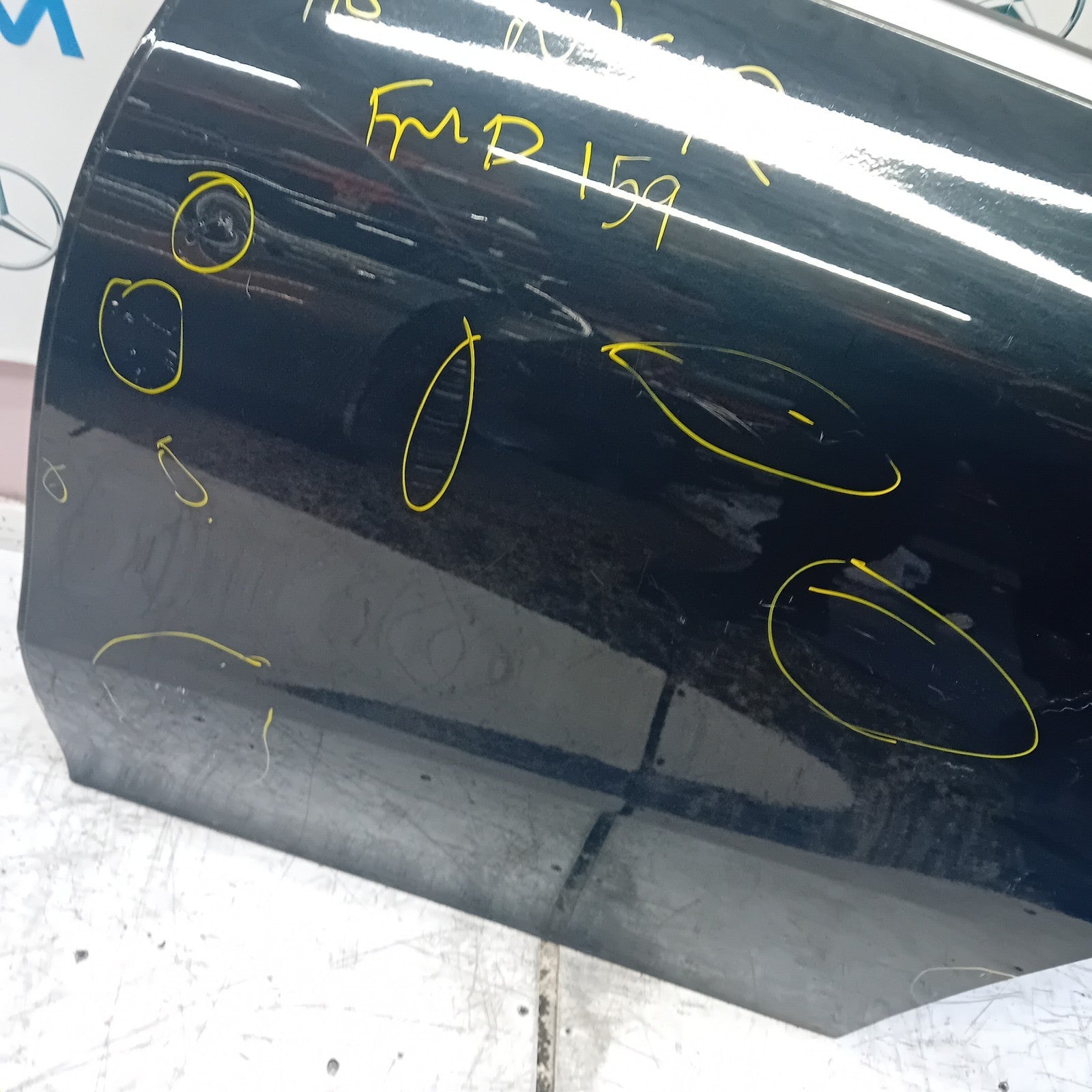 MERCEDES CLA W118 PASSENGER REAR DOOR N/S/R BLACK 2019 ONWARDS COMPLETE FMD159