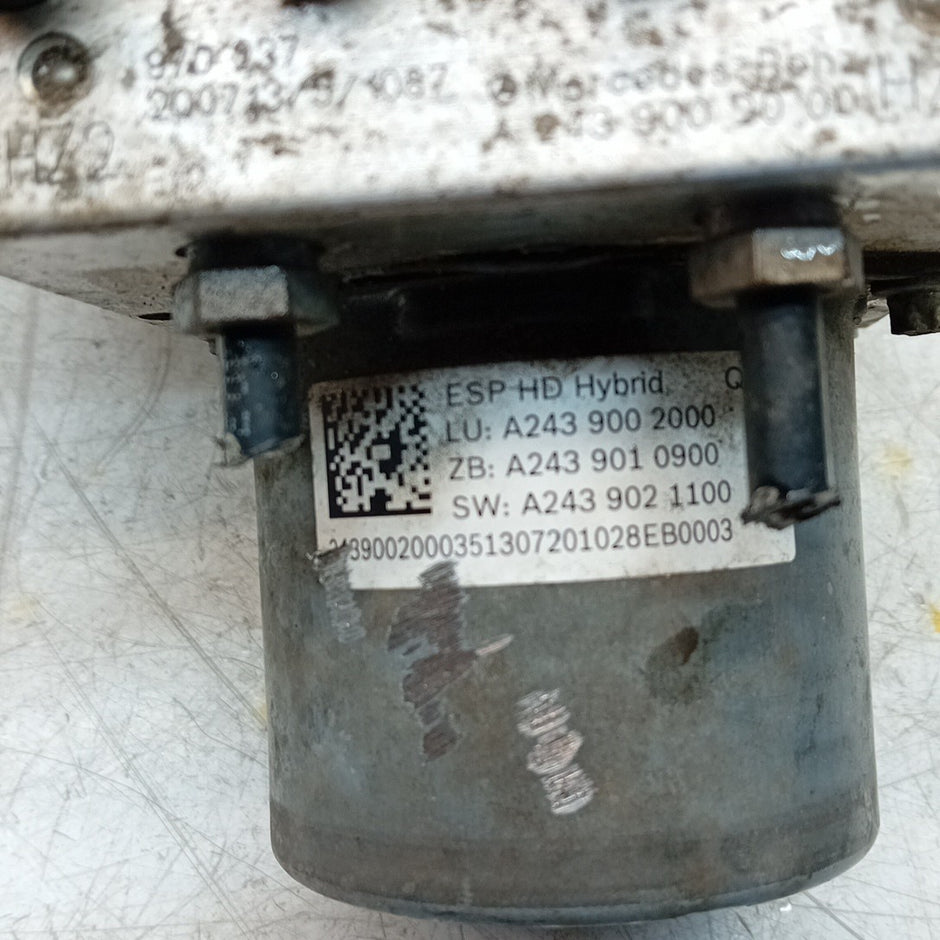 MERCEDES BENZ A-CLASS W177 ABS PUMP MODULE CONTROL UNIT A2439002000 FM001340