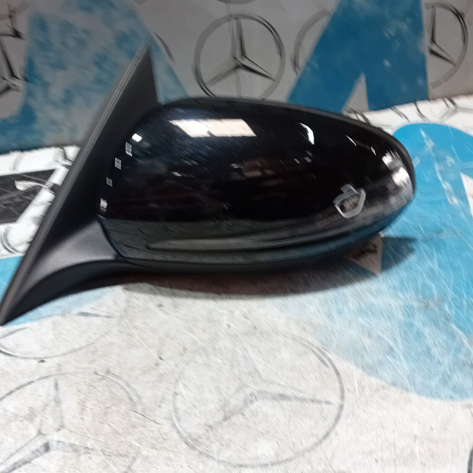 2017 MERCEDES C CLASS W205 RIGHT SIDE WING MIRROR POWER FOLD IN BLACKA2058104702