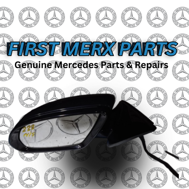 MERCEDES BENZ S CLASS W222 2016 LEFT MIRROR BLACK A2228101901 - CAMERA & LIGHT