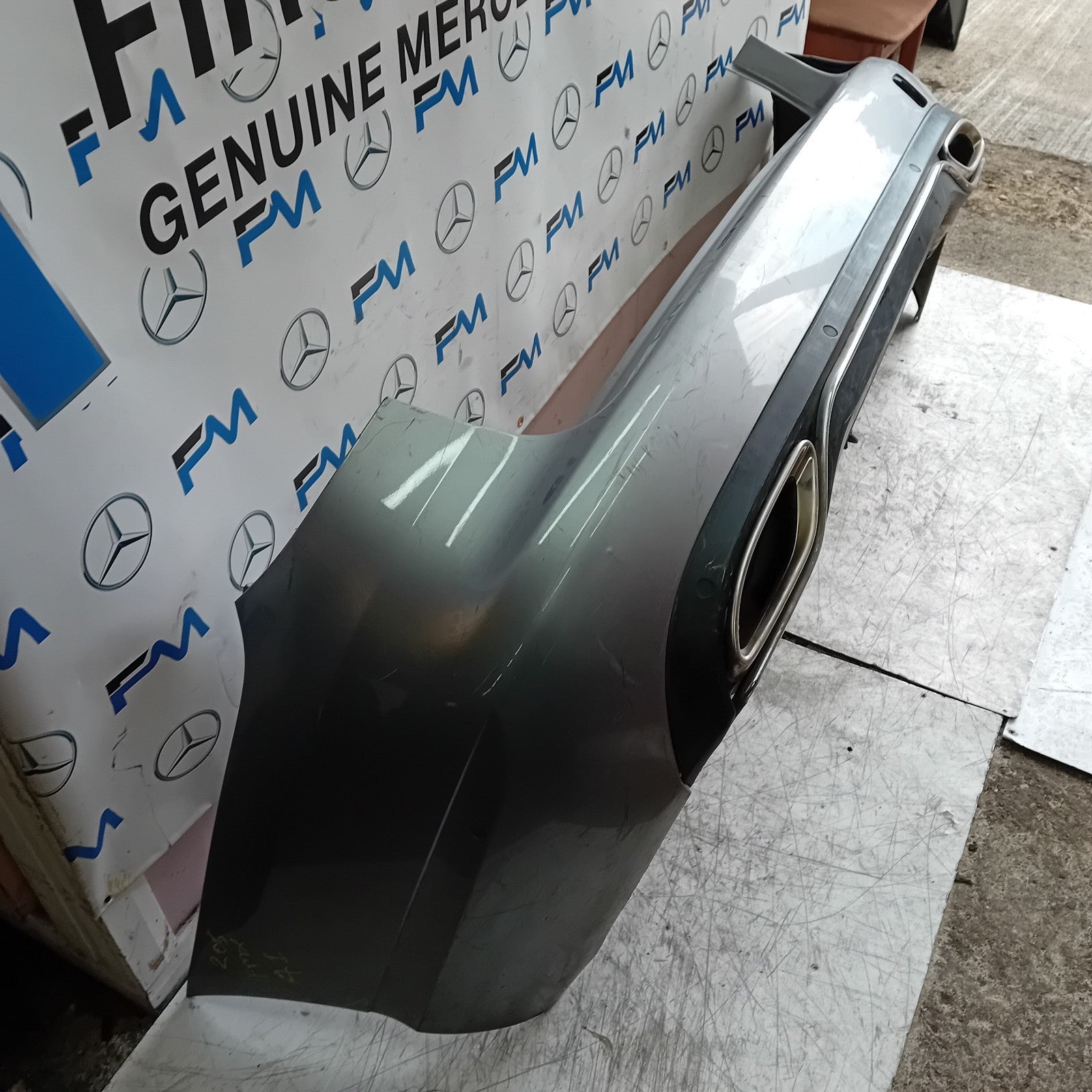 MERCEDES C-CLASS S205 EST REAR BUMPER 2014 GREY  A2058853838 COMPLETE FMX41