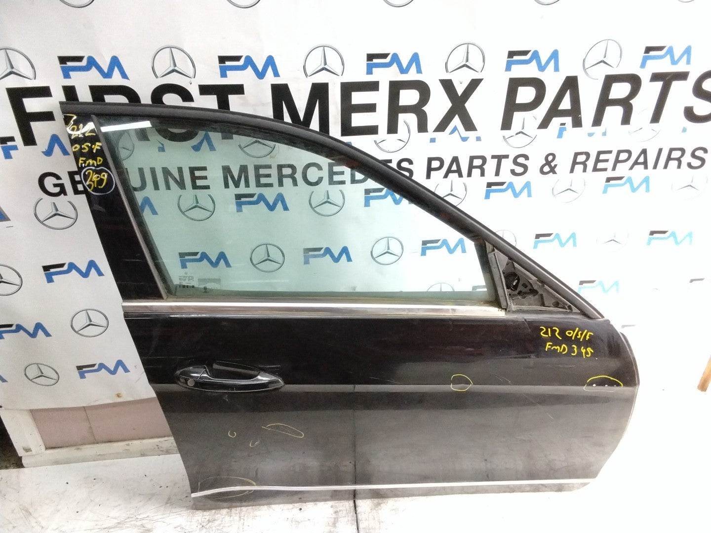 MERCEDES E-CLASS W212 SLN DRIVER FRONT DOOR OSR BLACK 2009-2016 COMPLETE FMD345