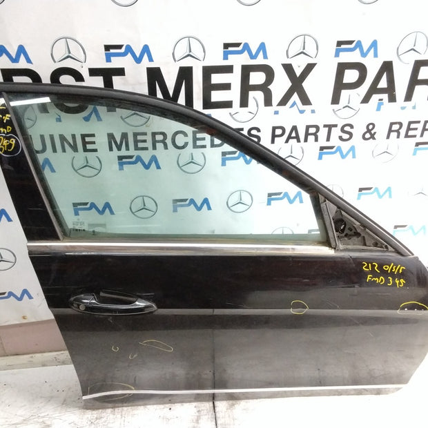 MERCEDES E-CLASS W212 SLN DRIVER FRONT DOOR OSR BLACK 2009-2016 COMPLETE FMD345