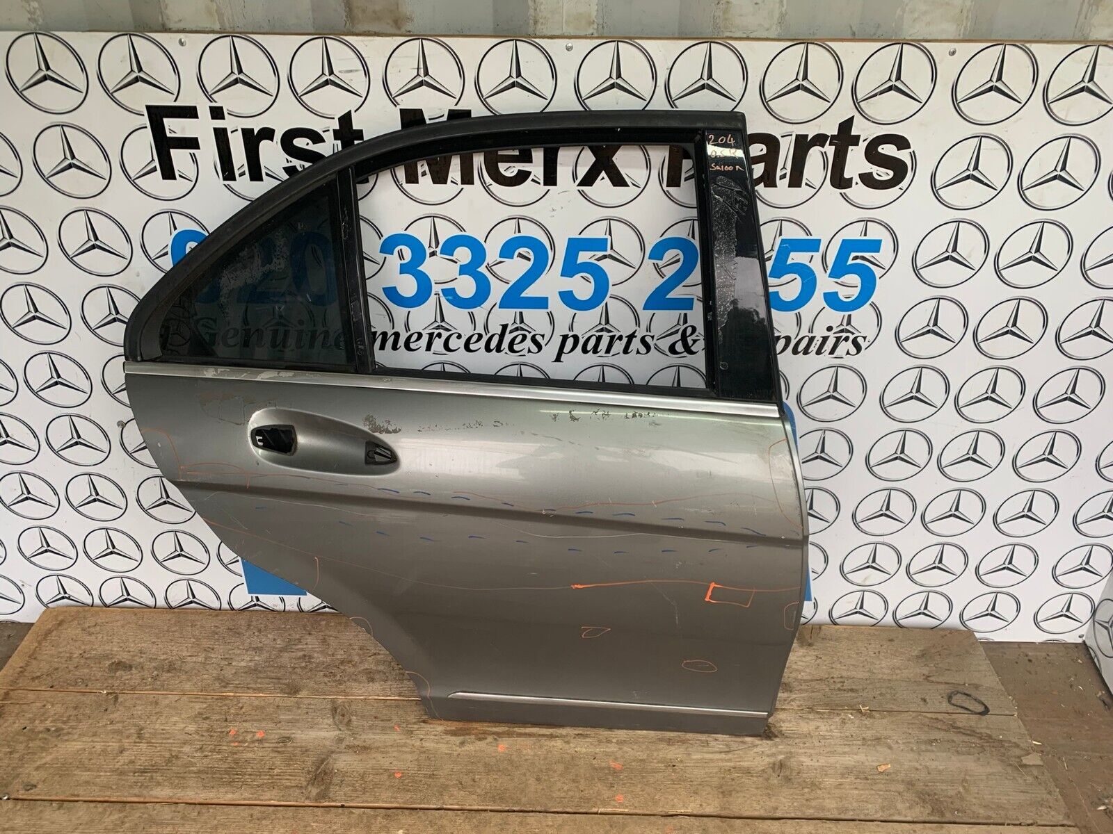 MERCEDES BENZ C CLASS W204 OFF SIDE REAR RIGHT DOOR 2008-2014