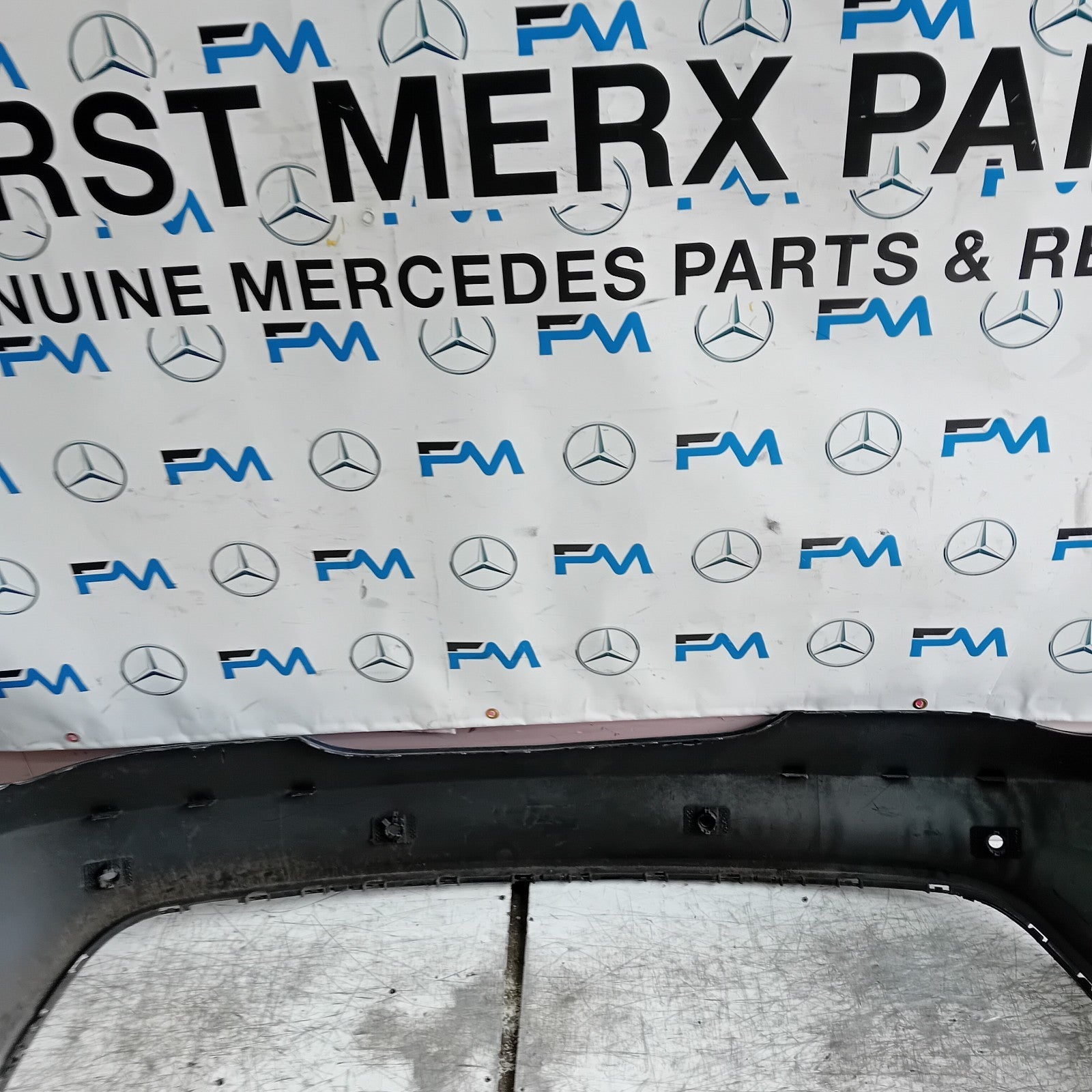 MERCEDES BENZ CLA W117 REAR BUMPER 2015 BLUE A1178800440 FMX48
