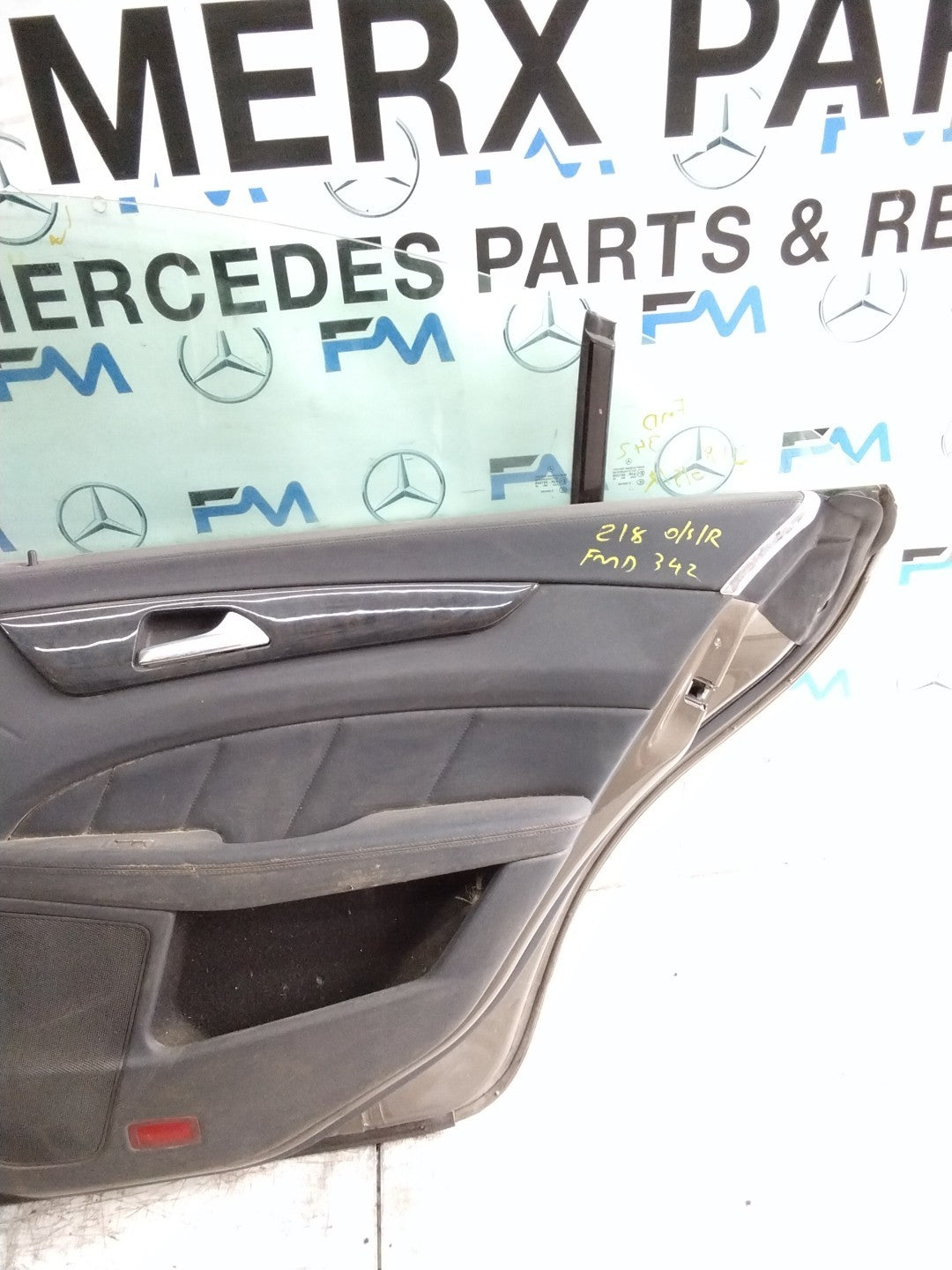 MERCEDES CLS W218 COU DRIVER REAR DOOR OSR BROWN 2018 ON COMPLETE FMD342