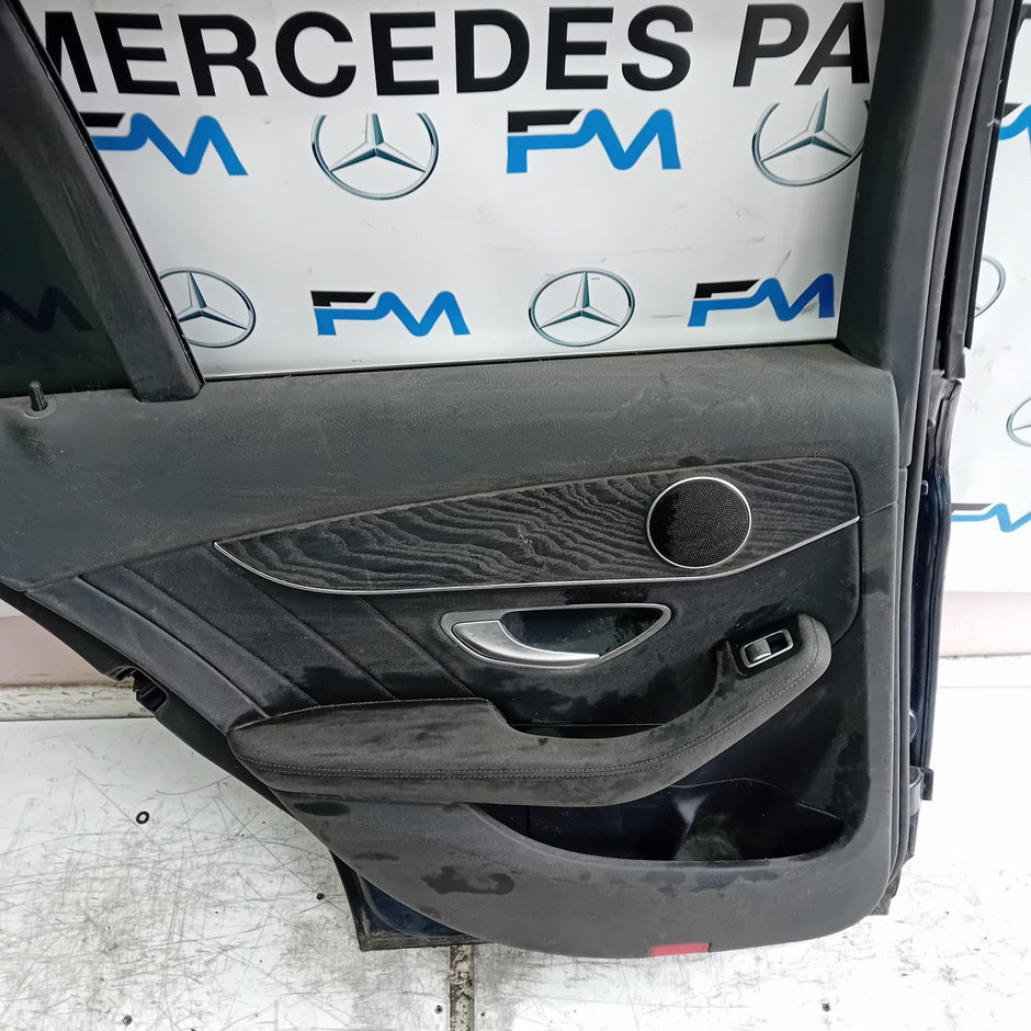 MEECEDS C-CLASS S205 EST PASSENGER REAR DOOR NSR BLUE 2014 ON COMPLETE FMD391