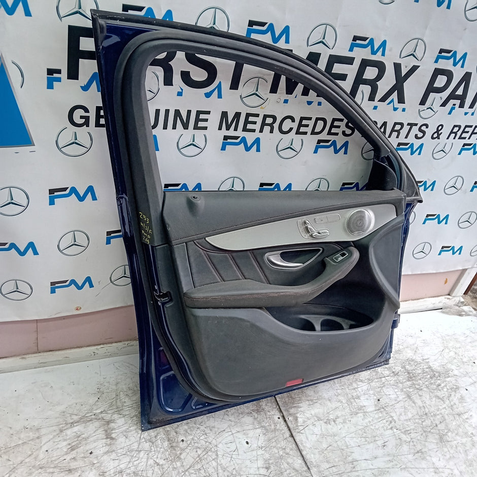 MERCEDES BENZ GLC X253 PASSENGER FRONT DOOR NSF BLUE 2016 ON COMPLETE FMD264