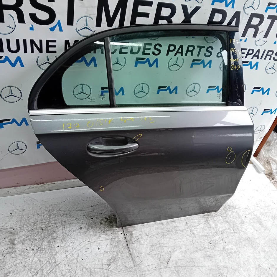 MERCEDES A-CLASS W177 DRIVER  REAR DOOR OSR GREY 2018 ON COMPLETE FMD245