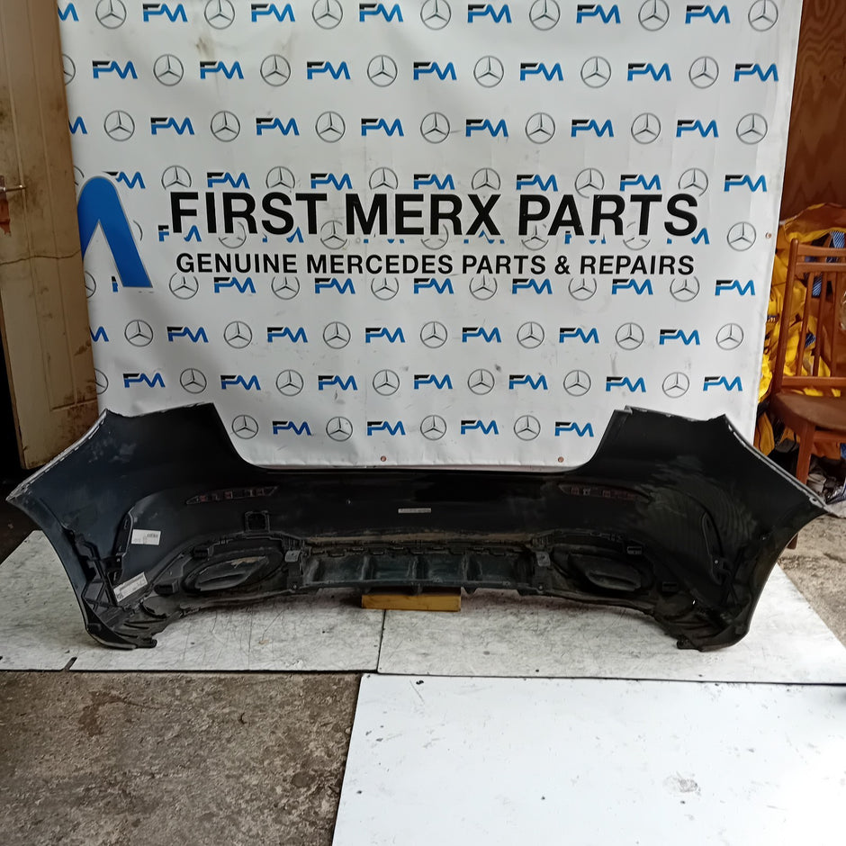 MERCEDES BENZ  A-CLASS W177 REAR BUMPER A1778804701 GREY 2018 COMPLETE FMX3