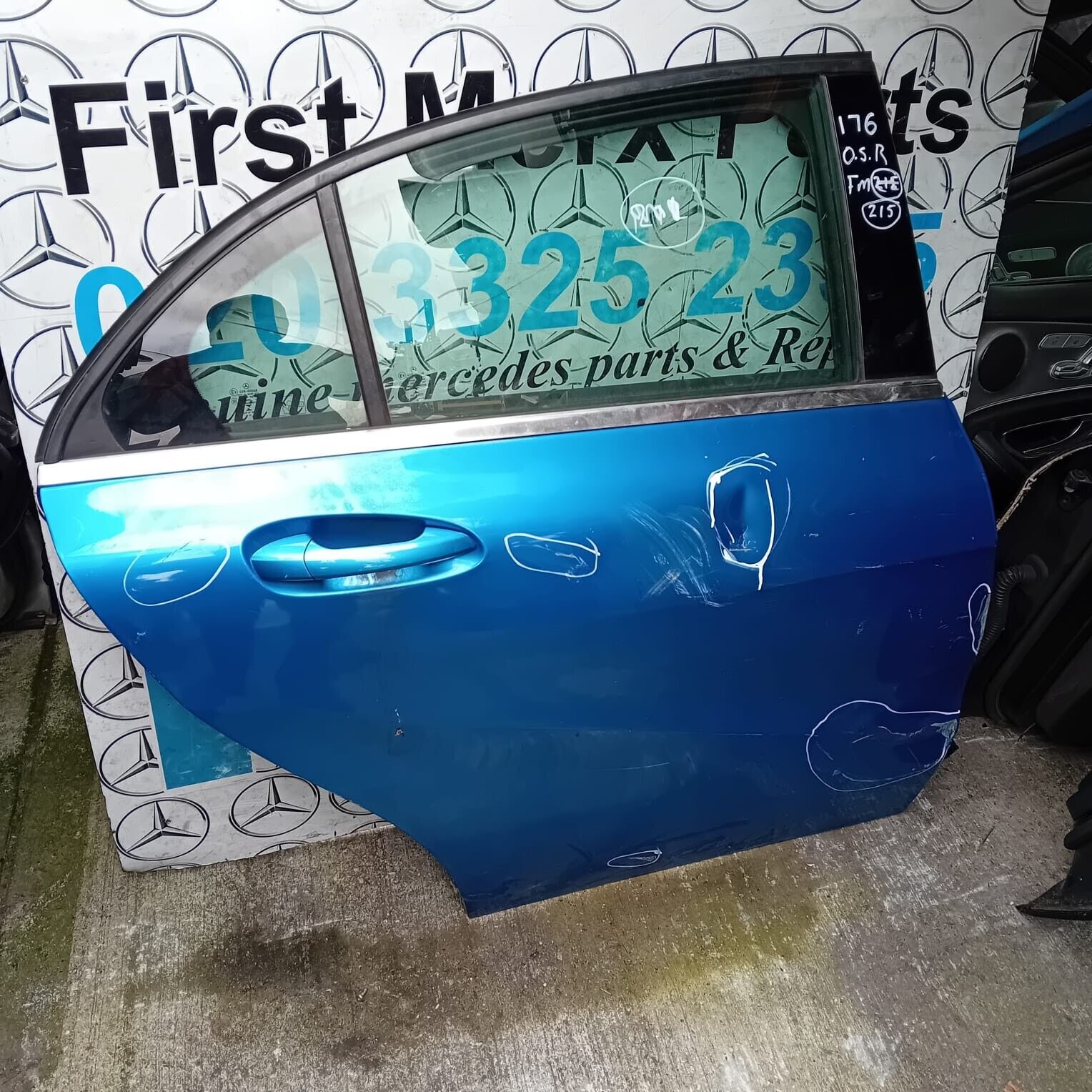 MERCEDES BENZ A-CLASS  W176  DRIVER SIDE REAR DOOR ( OFF SIDE REAR )