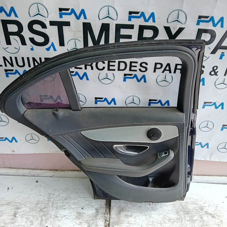 MERCEDES C-CLASS W205 SLN PASSENGER REAR DOOR NSR BLUE 2014 ON COMPLETE FMD375