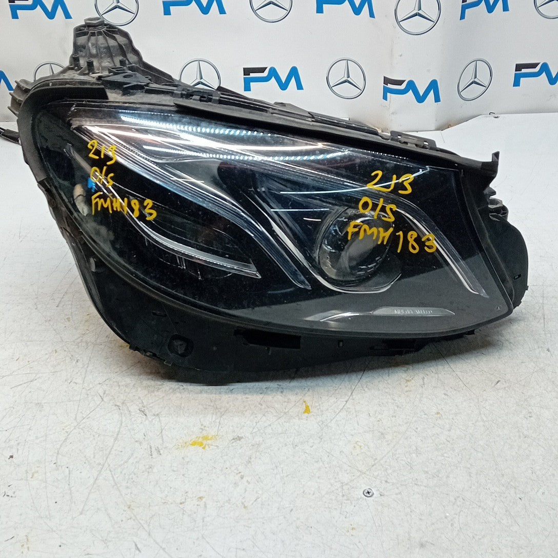 MERCEDES E-CLASS DRIVER MULTIBEAM COMPLETE HEADLIGHT A2139061804 2016 FMH183